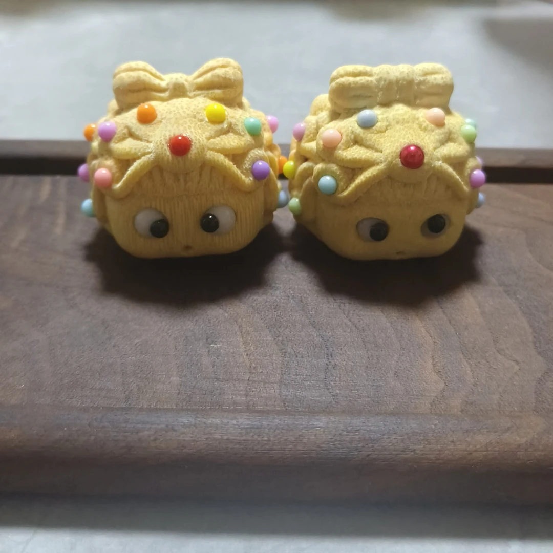 实心竹雕刻【萌蟾小公主】实心玉竹雕刻手把件4.0+