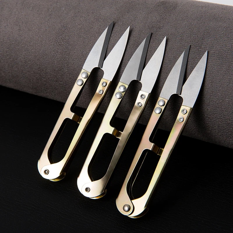 家居裁剪修线纱线小剪刀多功能便携家用十字绣裁缝剪刀复古大号刀