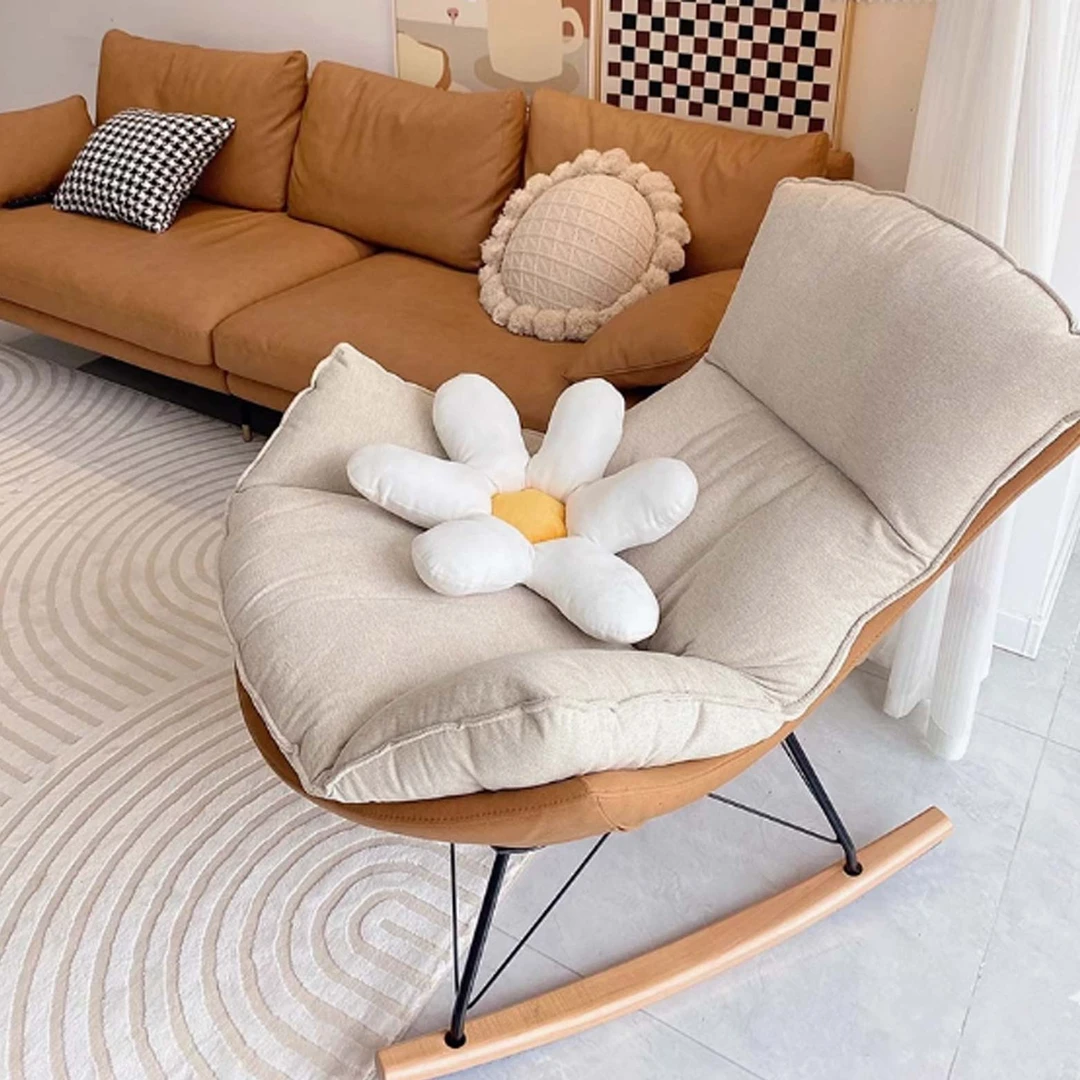 摇摇椅单人懒人沙发躺椅阳台客厅轻奢卧室家用舒适休闲成人北欧风