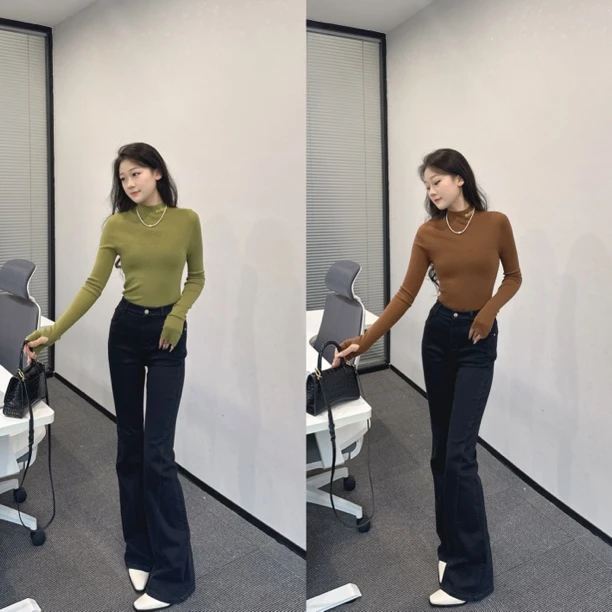 mithworld两色针织打底衫