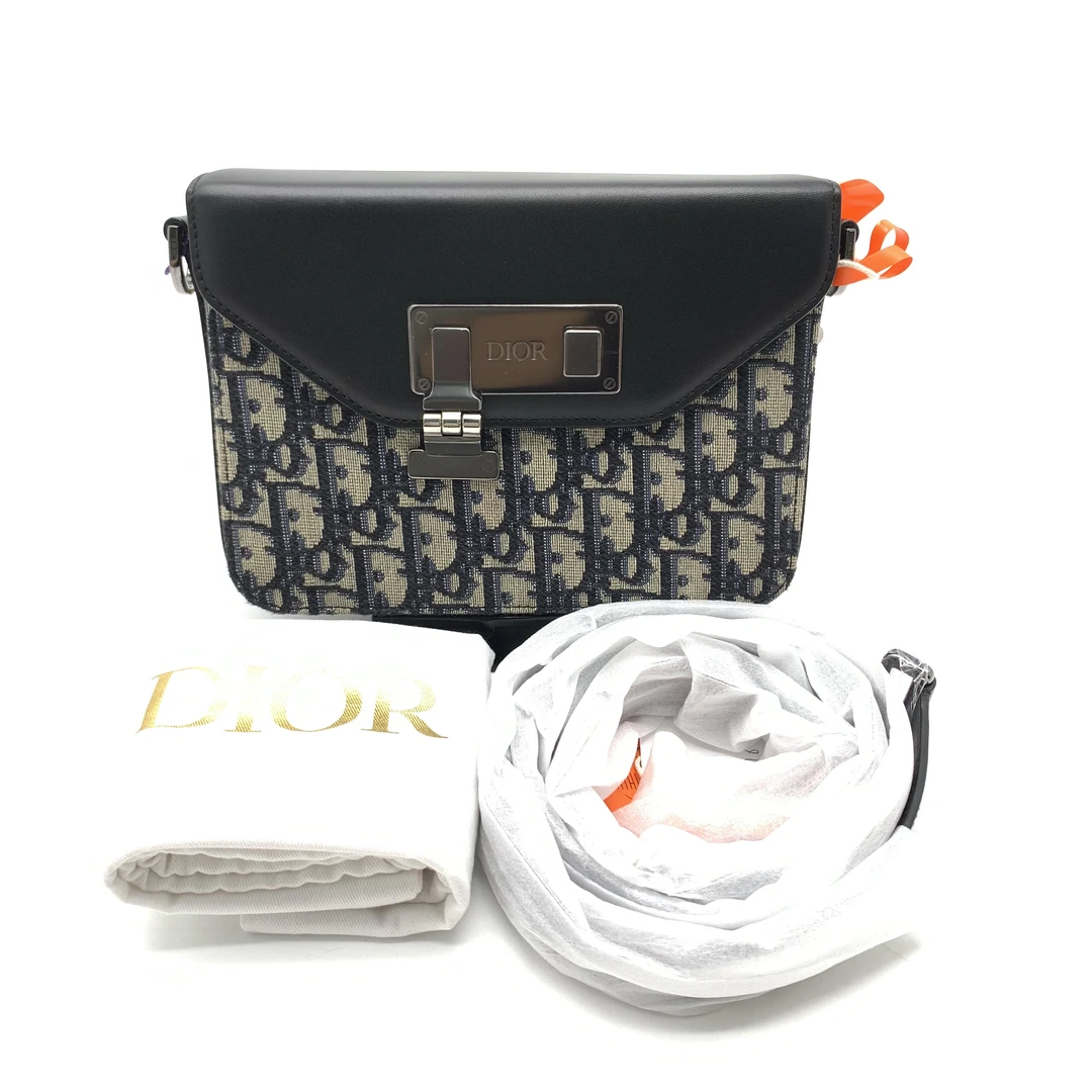 99新 DIOR/迪奥 迪奥蓝老花单肩包/10018576单肩二奢时尚奢侈经典