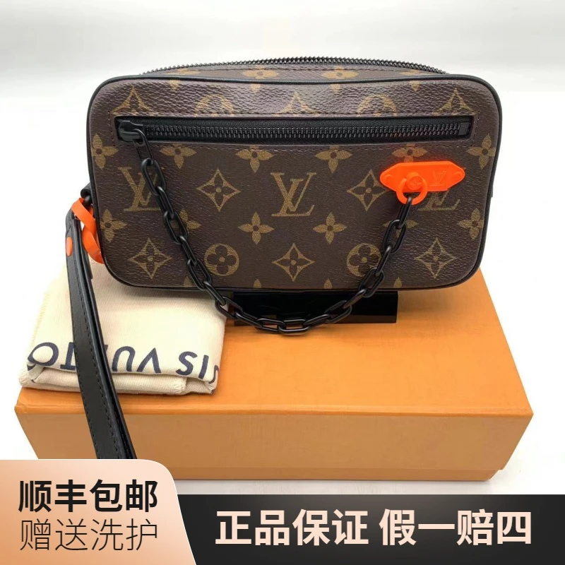 99新 LouisVuitton/路易威登 LV棕老花手拿包/10017282手拿包手包