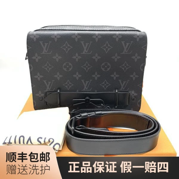 99新 LouisVuitton/路易威登 LV黑老花斜挎包/10017378斜挎包奢侈