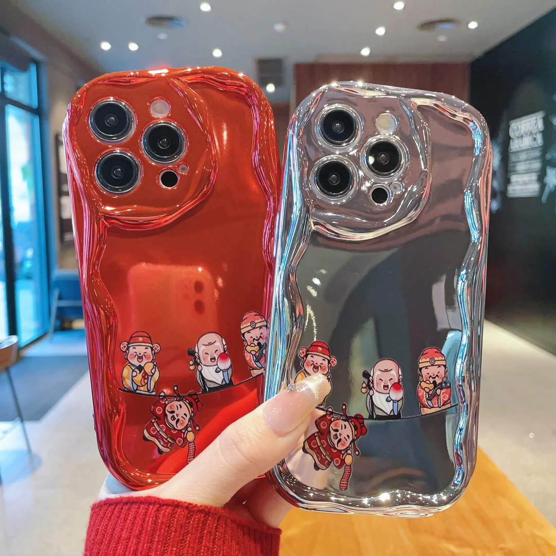 电镀曲边纹适用苹果15/iPhone/华为荣耀/oppo/vivo/小米手机壳潮