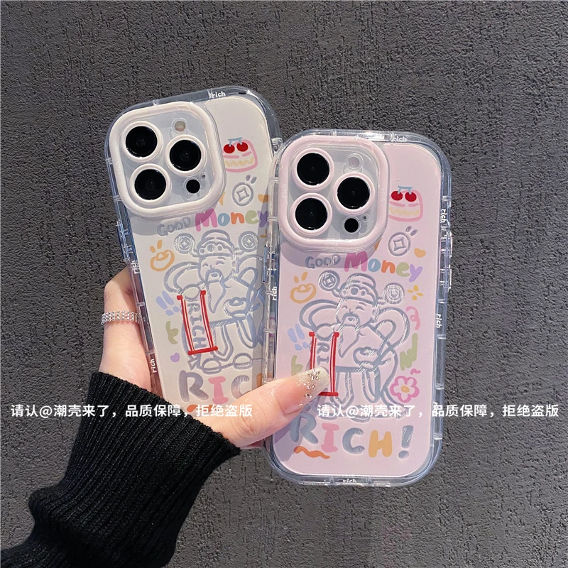 羽纱奶油壳适用苹果16iPhone/华为荣耀/OPPOVIVO/小米/一加手机壳