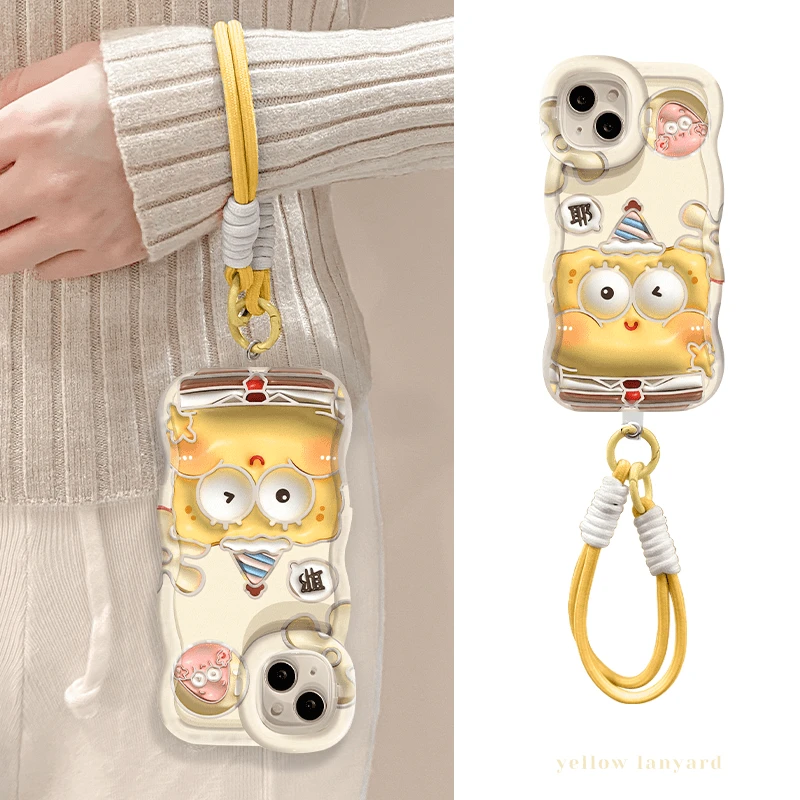 海绵宝宝派大星适用于苹果vivo华为oppo小米双支架iPhone16手机壳