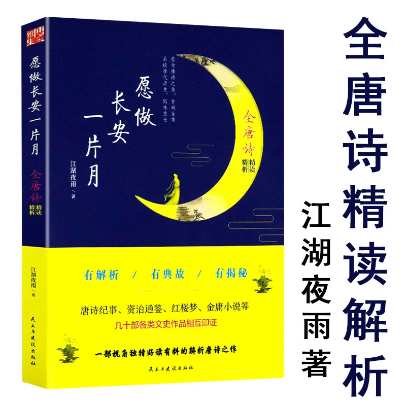 愿做长安一片月全唐诗精读鉴赏析中国诗词大会江湖夜雨著正版书籍