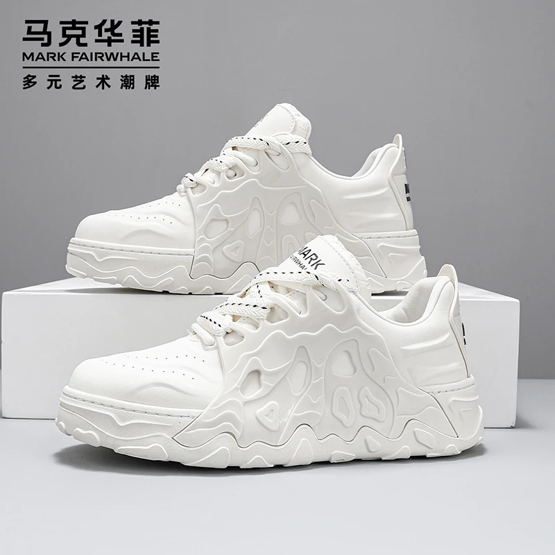 马克华菲2023设计师款火焰山老爹鞋运动小白鞋潮鞋男夏季百搭透气