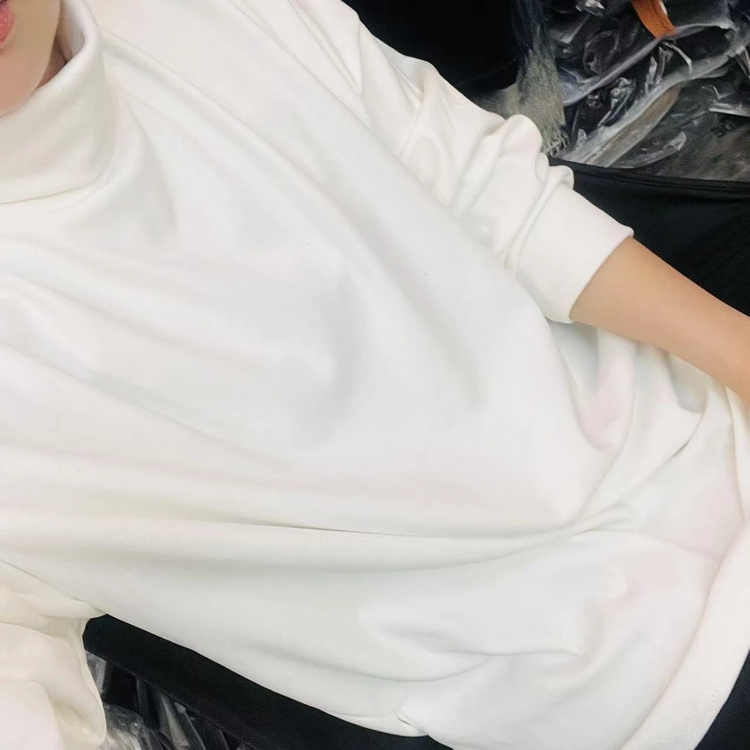 磨毛绒大版高领打底#7854