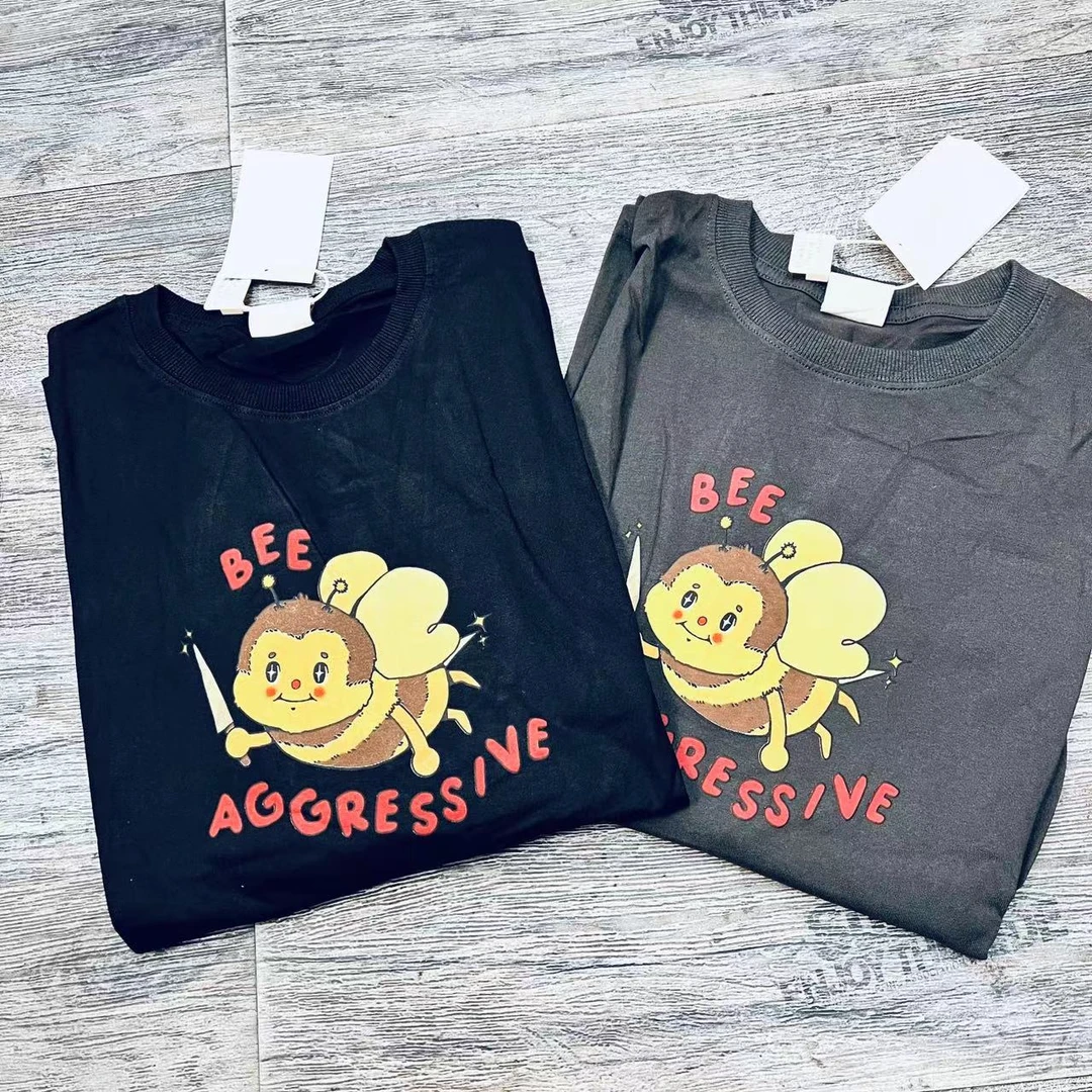 小蜜蜂卡通图案T恤#9718