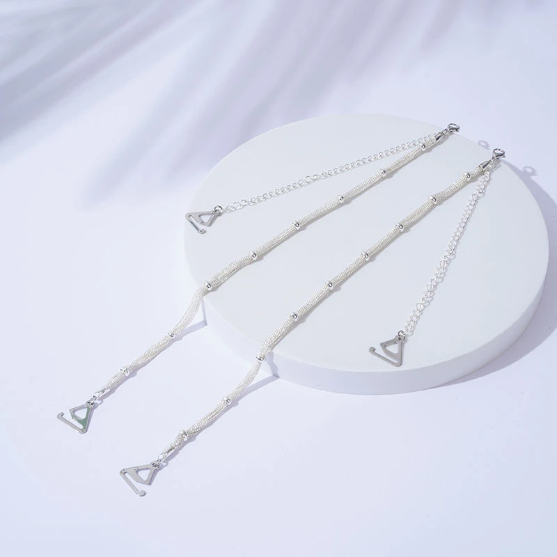 内衣珍珠带肩带链子可拆卸好看美背水钻可外露链条替换配件调节带