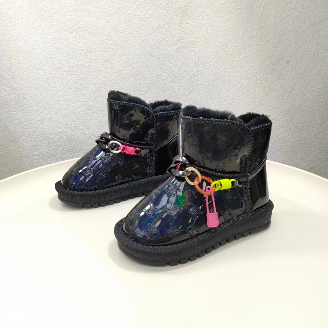 【2160】太阳家A-2冬季大棉雪地靴儿童加厚牛奶绒保暖韩版中帮棉鞋