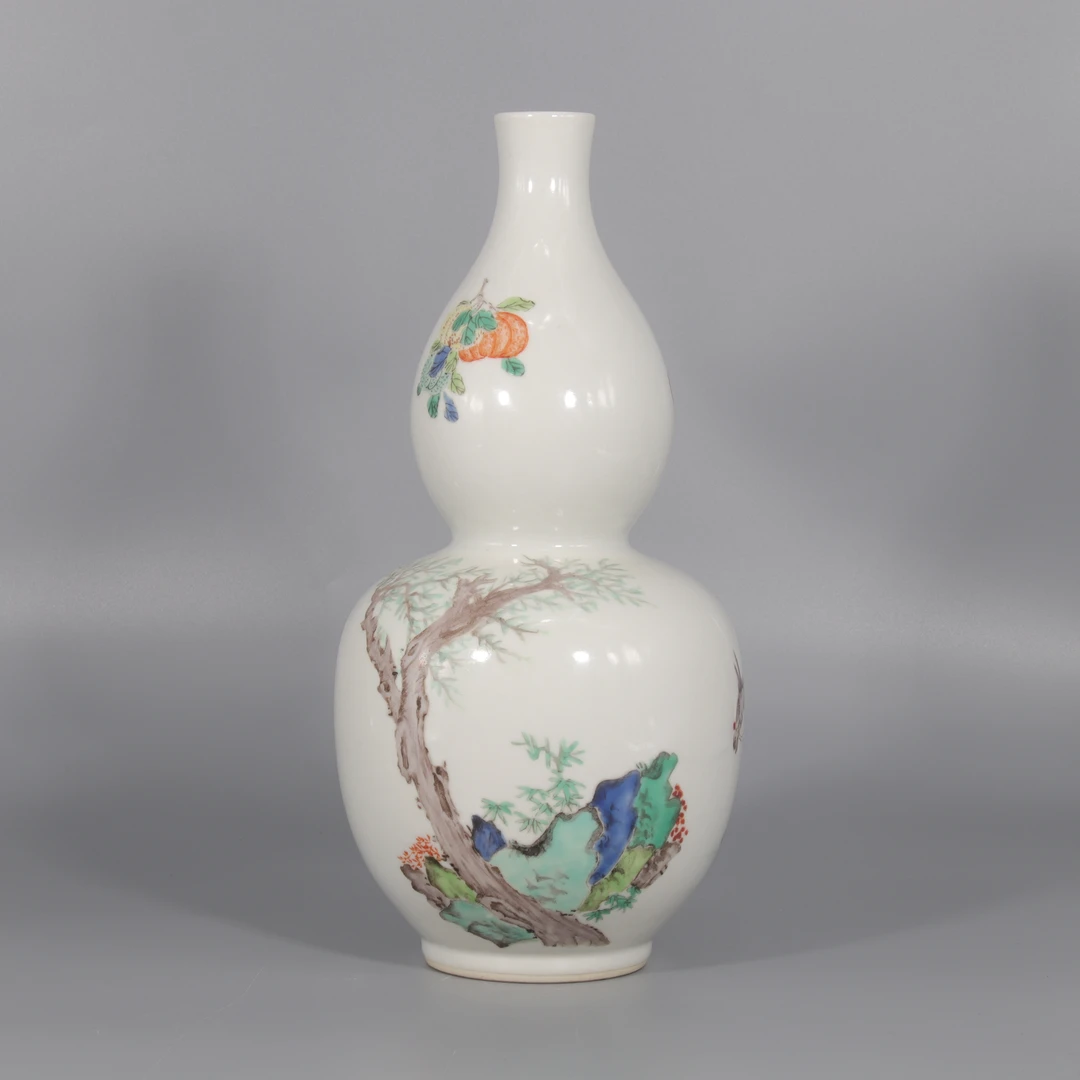 粉彩人物纹葫芦瓶    H412-067