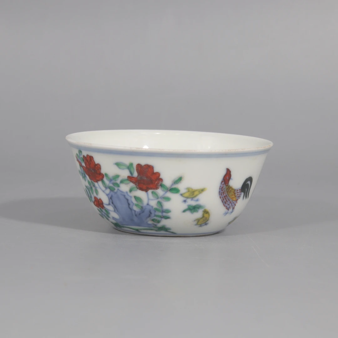 斗彩鸡缸杯  H410-257