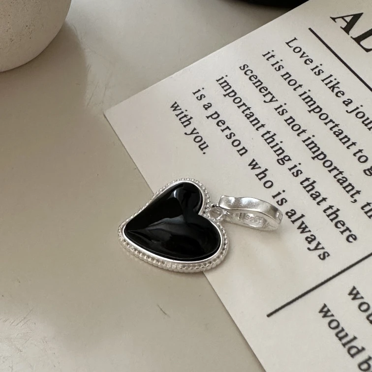 吊坠925银 小众时尚高级万能口吊坠女神牌项链挂坠百搭灵动素款