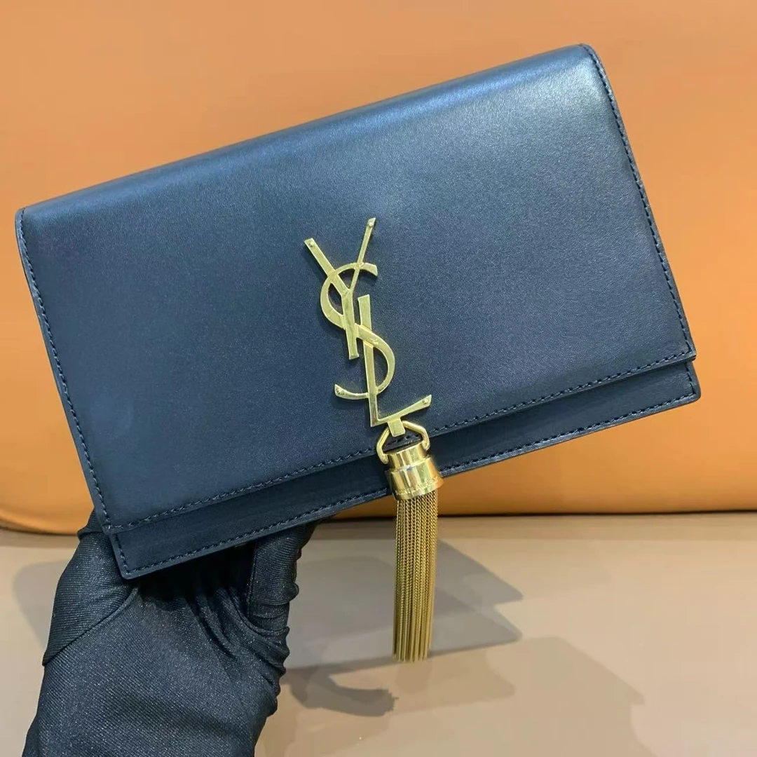 95新 YSL/圣罗兰 （静姐）YSL黑金流苏