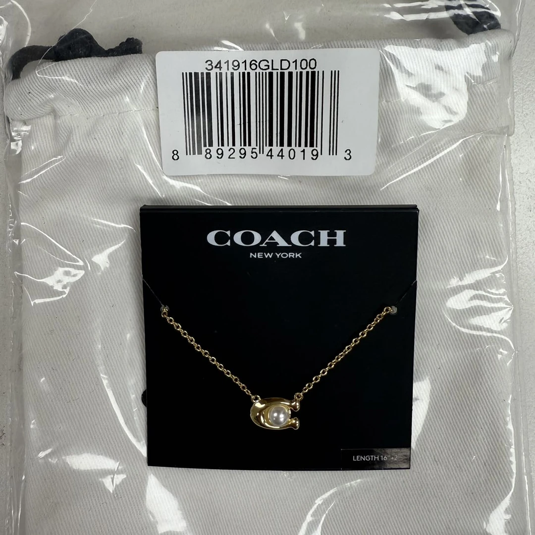 COACH/蔻驰 美现金色珍珠项链341916GLD100