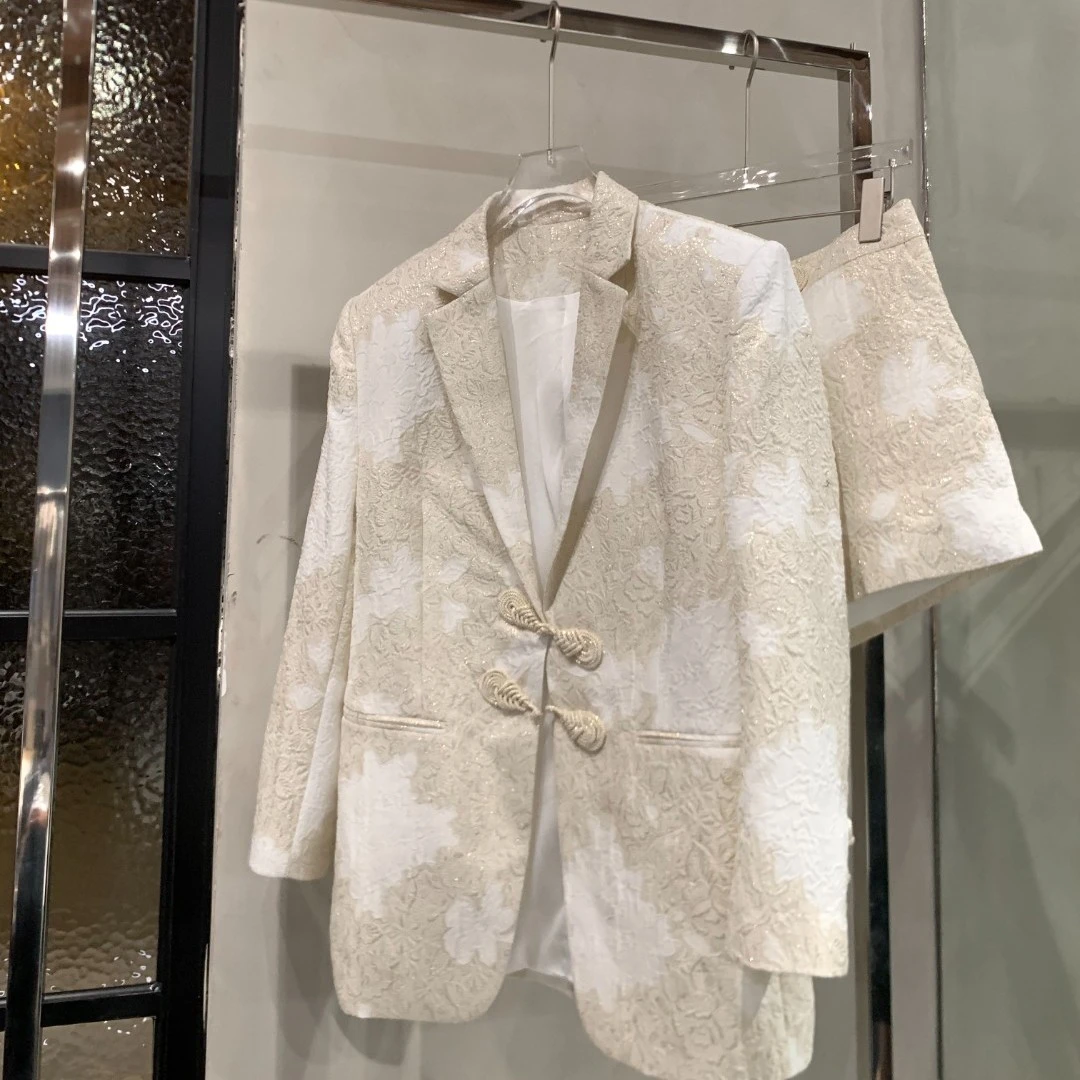 G. yantong/郭彦彤春夏印花西装外套气质时尚春夏印花外套WT510