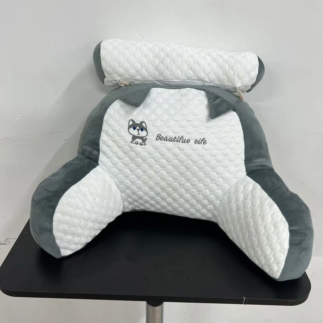 舒适柔软靠背枕，靠枕，枕头【颜色随机】