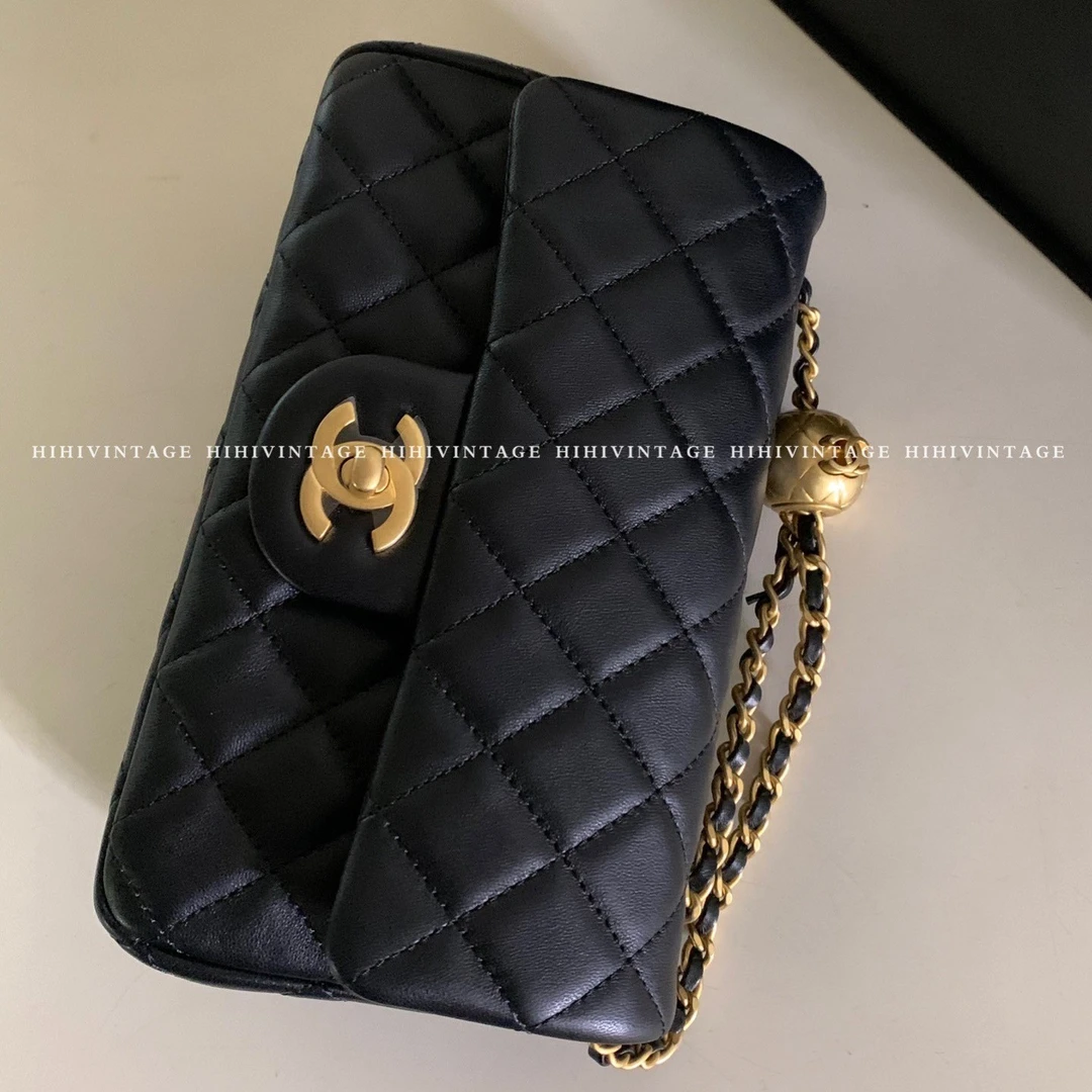 99新 Chanel/香奈儿 HIHI精选/金球大mini单肩包软底芯片款
