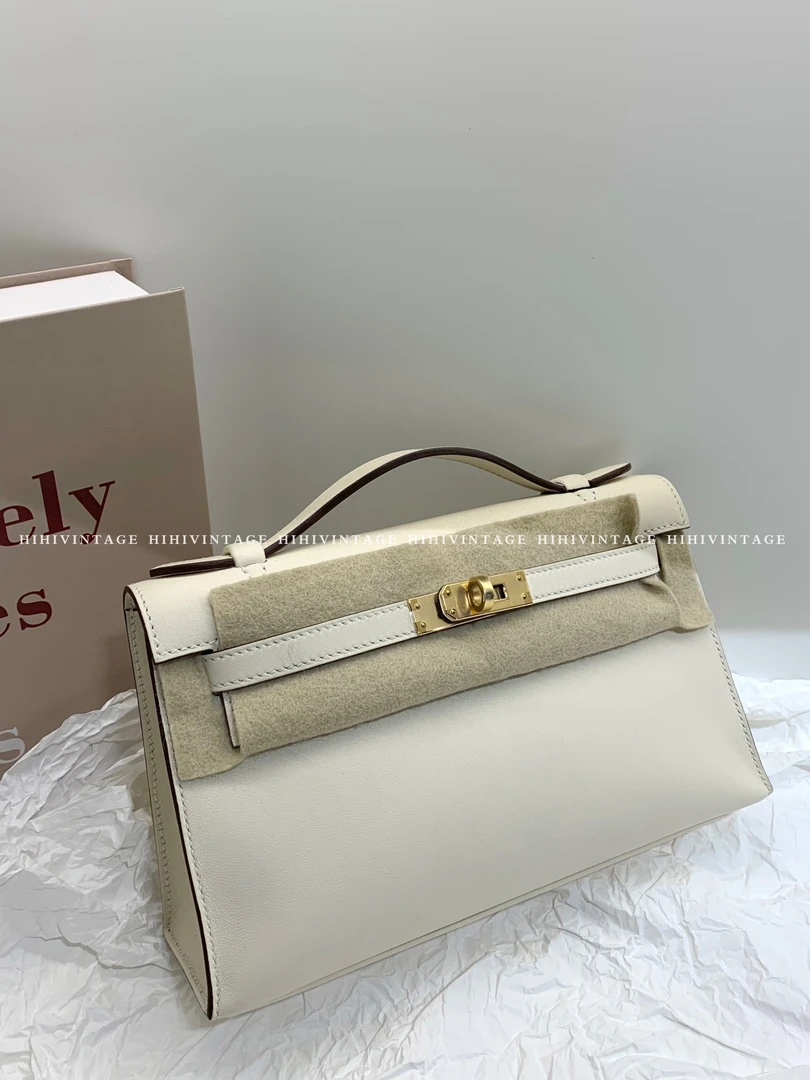 全新未使用 Hermes/爱马仕 Hermes爱马仕奶油白MiniKelly一代