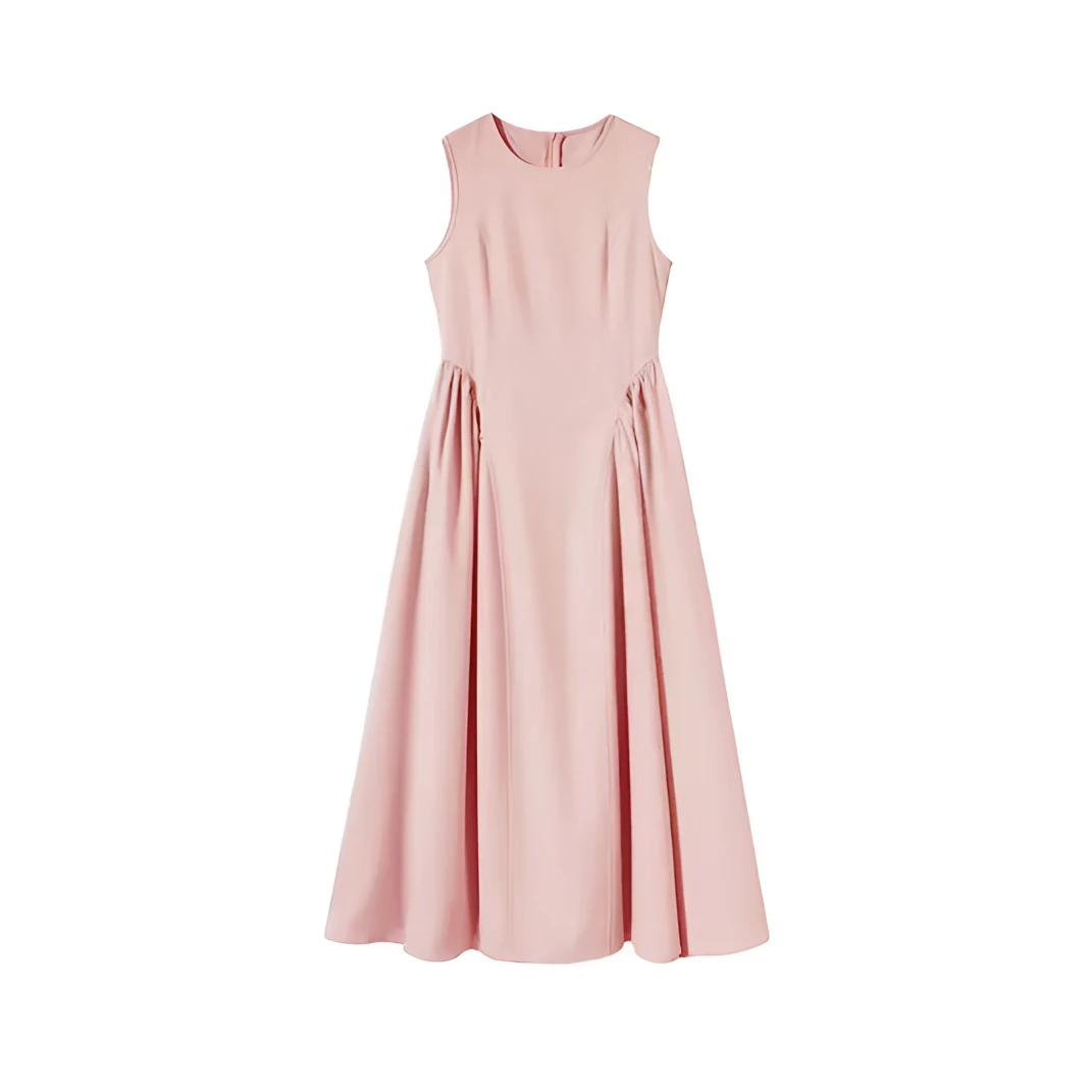 【桃之夭夭】~桃之夭夭~简约连衣裙高定西装面料气质轻奢显瘦连衣裙