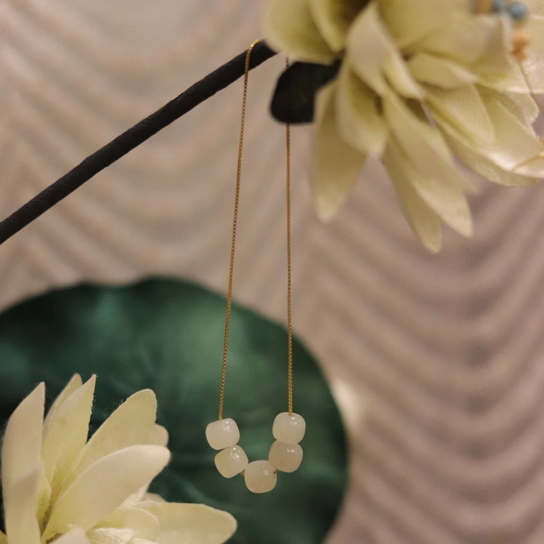 【五福临门】和田玉925银项链