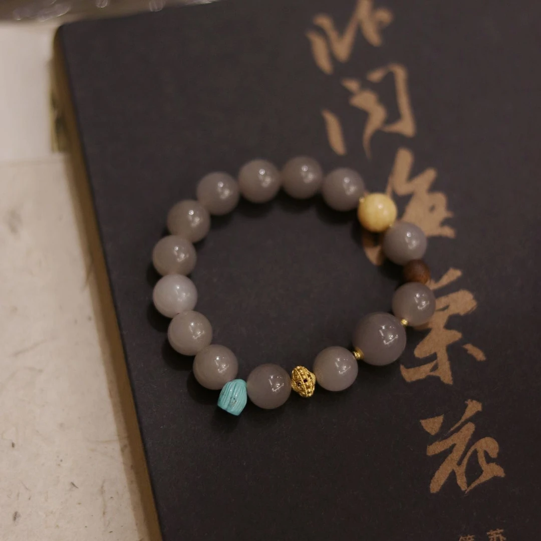 【山有木兮】烟紫和田玉手串 多样性发货