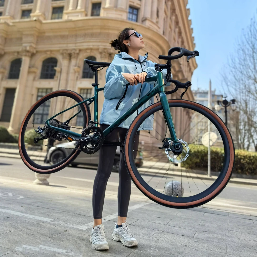 凤凰正品Gravel砾石公路自行车男女全地形瓜车铝18速滚石竞速赛车