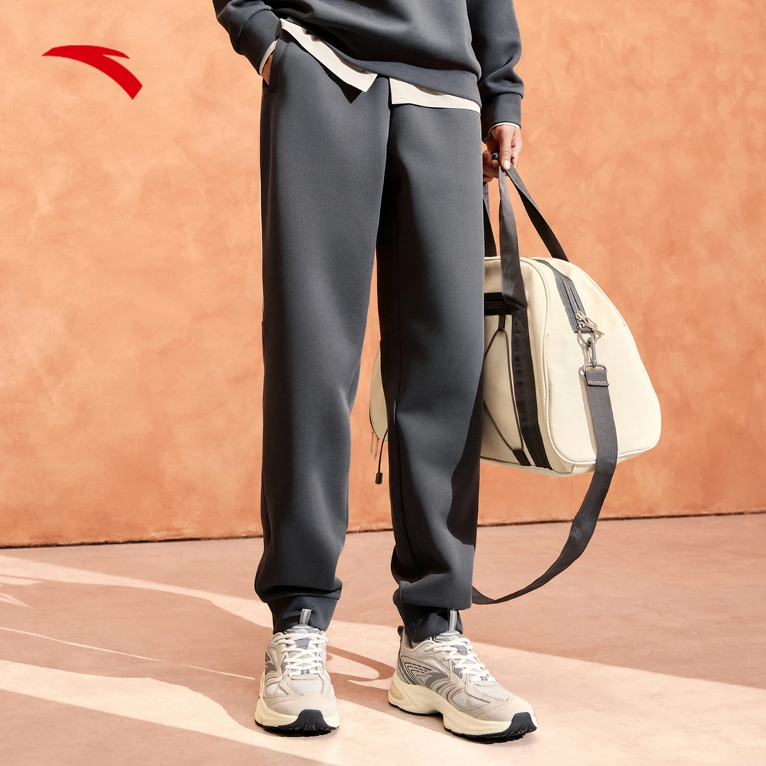 安踏针织运动长裤男裤春季新款休闲百搭束脚卫裤健身跑步训练裤子