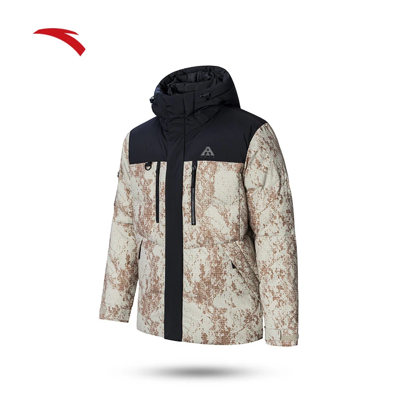 安踏×中国国家地理丨羽绒服情侣冬季新款鸭绒保暖户外保暖登山服