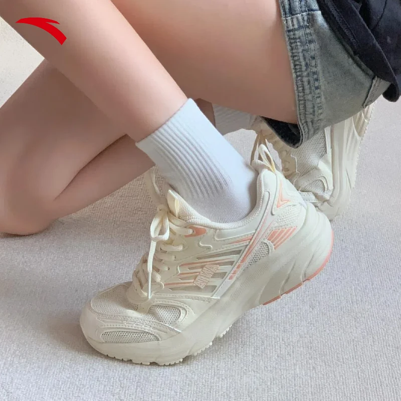 安踏光年丨复古跑步鞋春男女鞋跑鞋耐磨运动鞋舒适百搭休闲情侣鞋