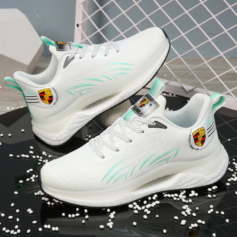 私人高定保时捷四季休闲减震跑步鞋百搭皮面四季男女同款【LL】