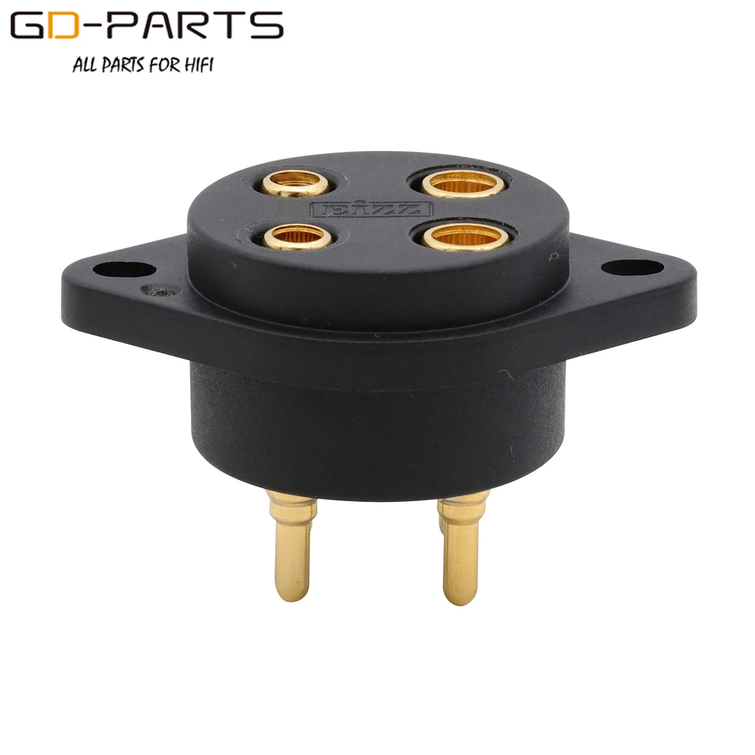 EIZZ聚酰亚胺4脚电子管座胆管插座2A3,300B,811A,45,101D,耐高温