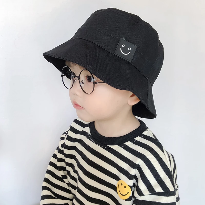 儿童春秋季薄款渔夫帽男女童日系百搭宝宝防晒太阳帽韩版水桶帽潮