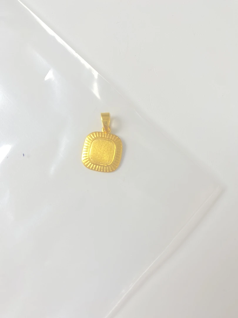 足金999 流金岁月吊坠 瓜子扣