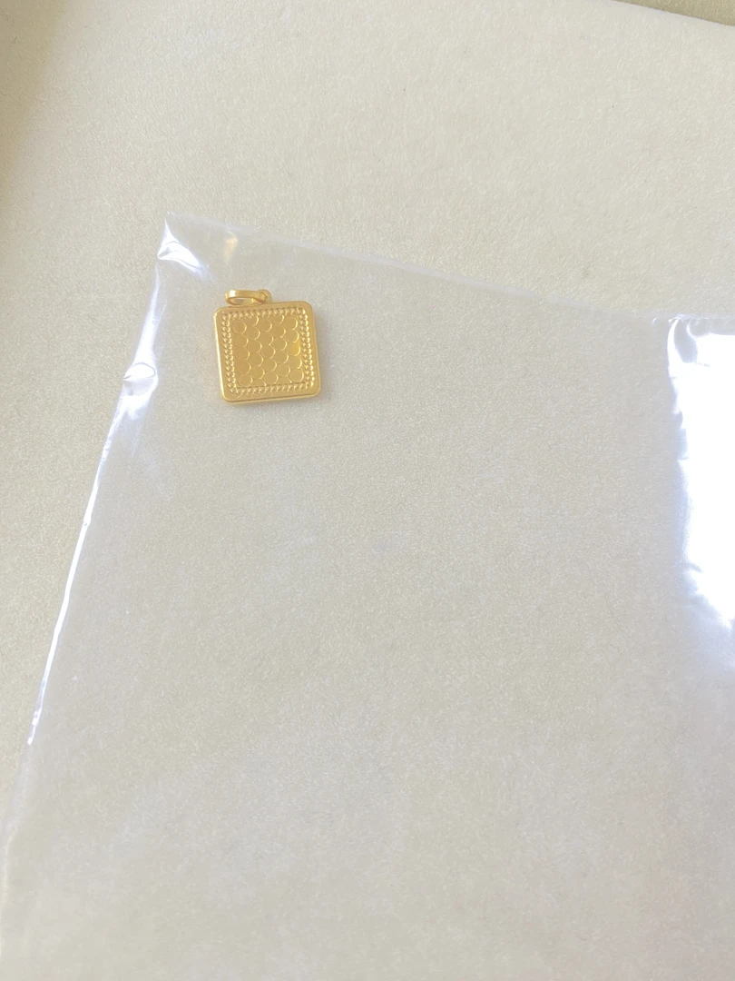 足金999 鱼鳞方牌
