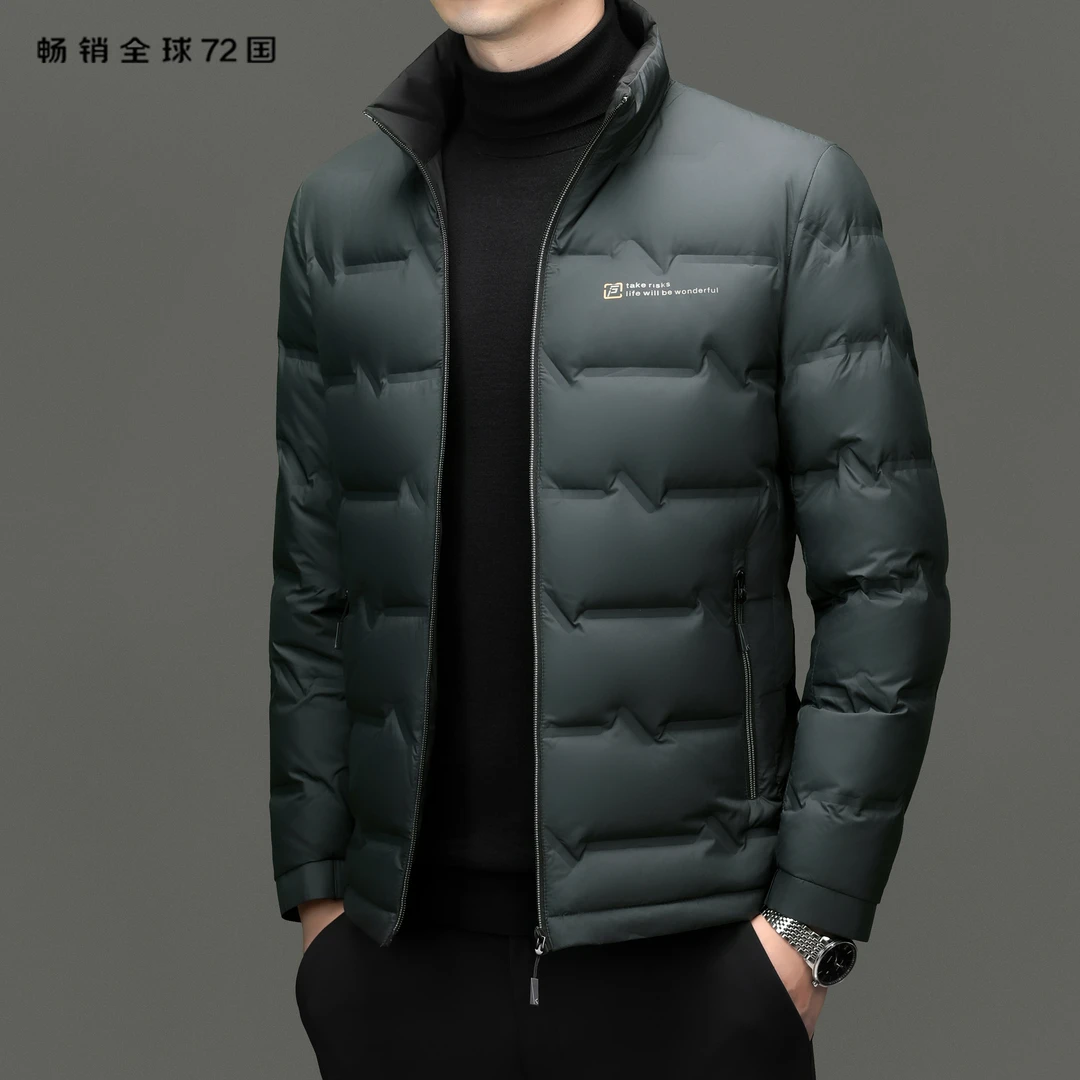 正品波司羽绒服男士轻薄羽绒服男士休闲短款立领2024新款保暖外套