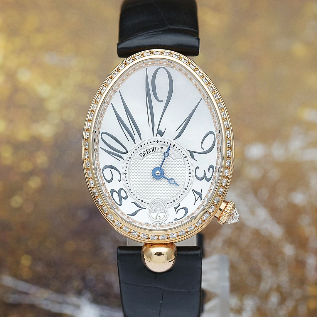 99新 BREGUET/宝玑 那不勒斯皇后36.5mm原钻玫瑰金纪念自动机械