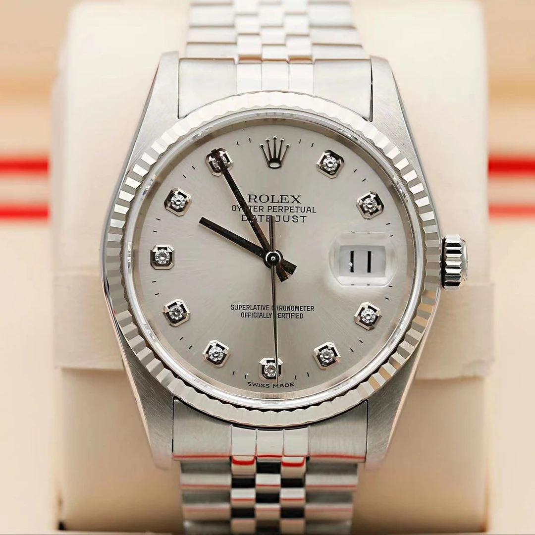 99新 Rolex/劳力士 添珍严选/日志16234/原镶钻/36mm/单表