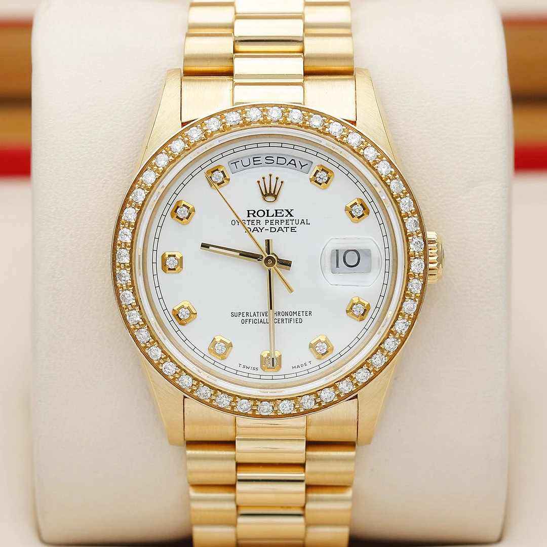 99新 Rolex/劳力士 星期日历型18238/后钻/36mm/自动机械/单表