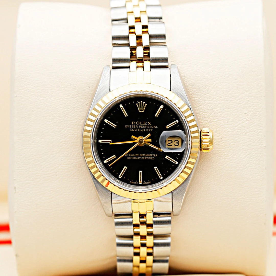 99新 Rolex/劳力士 日志 69173/间黄金/26mm/自动机械/单表