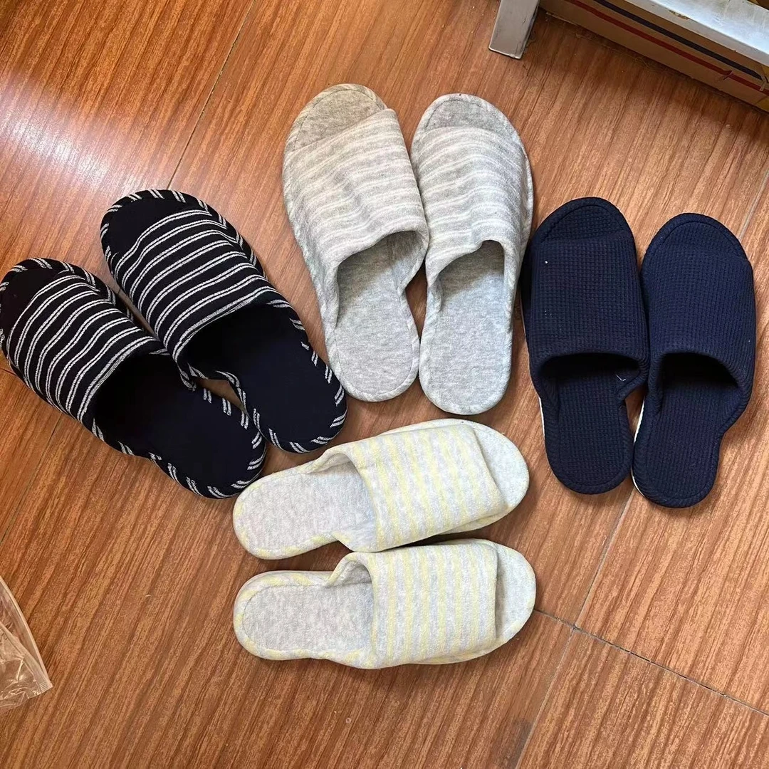 2023秋冬季元货起居露趾拖鞋地板鞋男女情侣款舒适地板拖