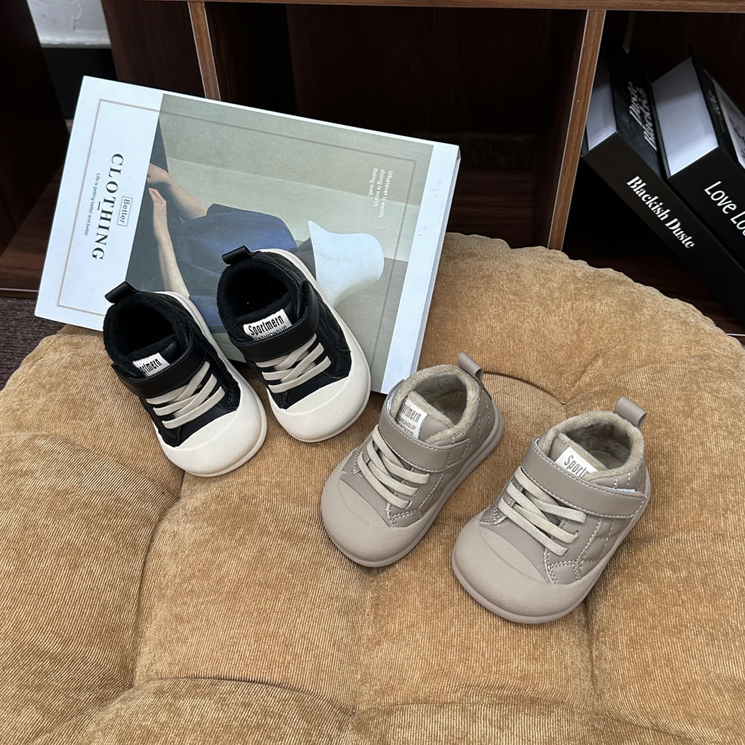 宝宝软底防滑学步鞋秋冬儿童运动鞋休闲透气婴儿鞋加绒保暖棉鞋