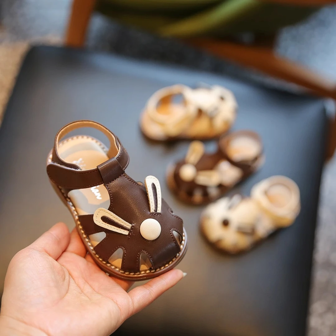 婴儿鞋子夏季女宝宝凉鞋软底可爱女童公主鞋包头学步鞋省钱风