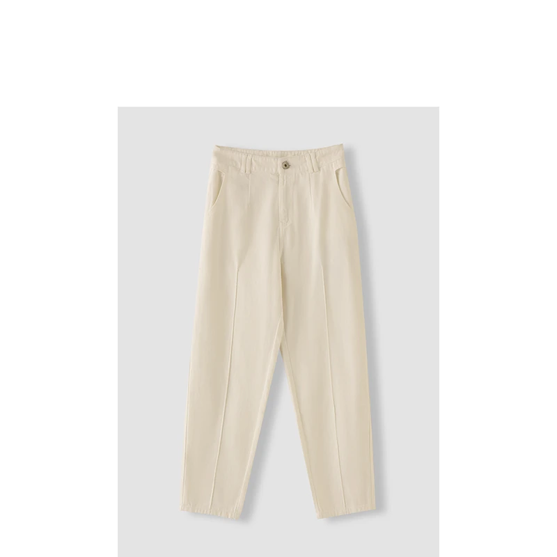 【直播间同价】JXZY041狠有腔调荃棉宽松分割牛仔裤 白色