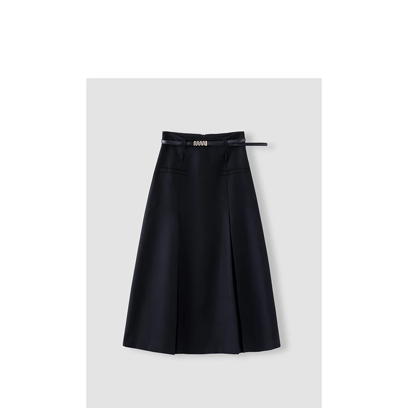 【直播间同价】显瘦气质款韩系休闲半身裙黑色QXZH122X