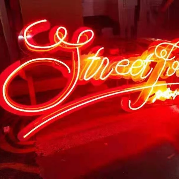 定制：玻璃管霓虹灯加工制作&分体LED柔性软霓虹灯带亚克力发光字