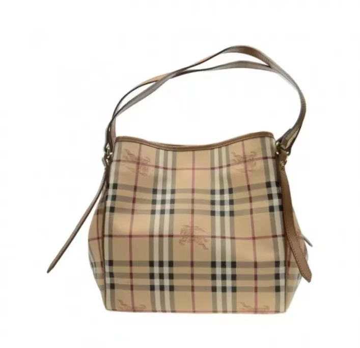 95新 BURBERRY/博柏利 托特tote中号战马格纹单肩包26.5cm/A528