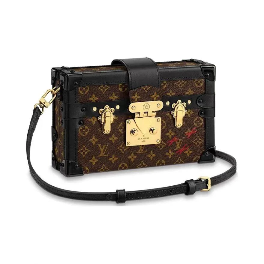 99新 LouisVuitton/路易威登 老花硬盒子包斜挎包/A254